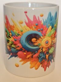 Keramikbecher „Farbexplosion / Color Splash“ – 330 ml