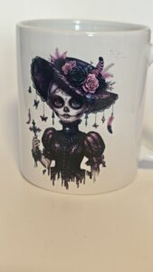 Keramikbecher „Gothic Lady / La Catrina“ – 330 ml
