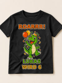 Personalisiertes Geburtstags-T-Shirt f&uuml;r Kinder &ndash; Wunschname & Alter