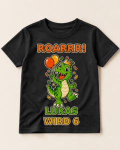 Personalisiertes Geburtstags-T-Shirt für Kinder – Wunschname & Alter