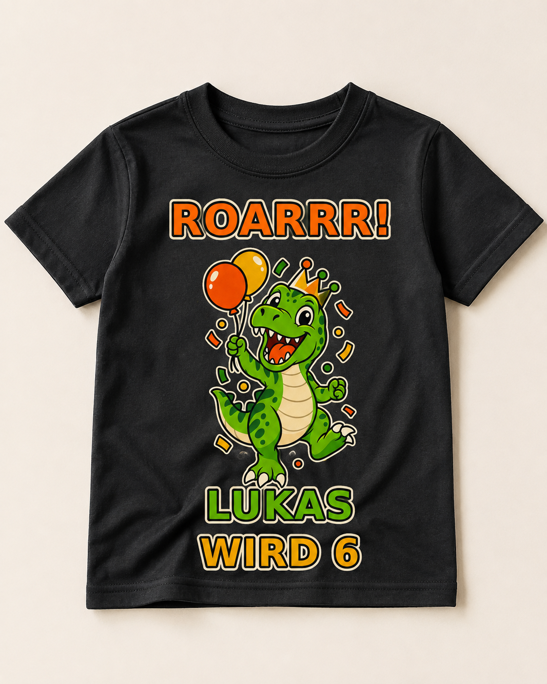 Personalisiertes Geburtstags-T-Shirt für Kinder – Wunschname & Alter